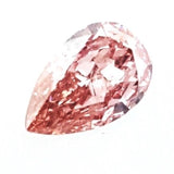 GIA Certified Natural Pear Cut Rare Fancy Orangy PINK Color Diamond 0.26 CT SI2