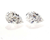 1.53 CTW Natural Diamonds D-VS2 Matched Pair GIA Certified Pear Shape Cut