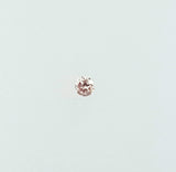 Natural Original Round Cut Rare Fancy Color Light Pink Loose Diamond 0.01ct