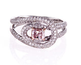 GIA Certified Natural Brilliant FANCY PINK Radiant Diamond Ring 1.50 CT 18K Gold