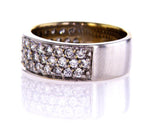 1CT F /VS1 Clarity Cocktail Diamond Ring Natural Round Cut 14k White Gold Size 5