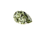 GIA Certified Rare Fancy Chameleon Green Color Pear Cut Loose Diamond 0.42 CT I1