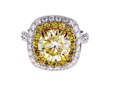 Natural Diamond Ring GAL Certified 6 CT K color SI3 Clarity Round Cut
