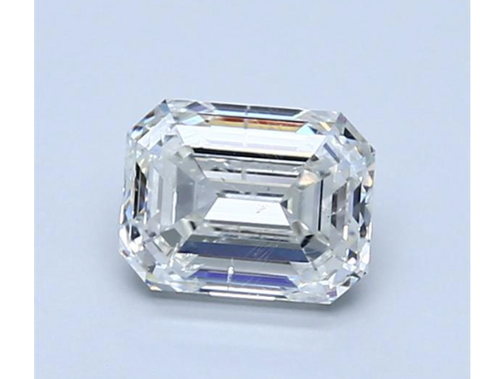 Real Diamond 1.01 CT Natural Loose Emerald Cut M Color I1 Clarity GIA Certified