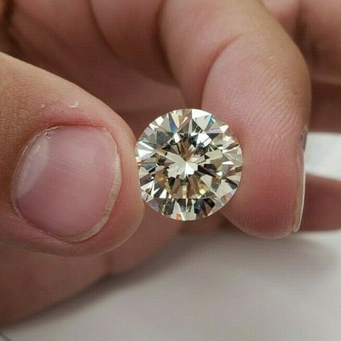 Huge 10 CT M Color SI1 Natural Loose Diamond Round Cut Brilliant