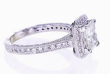 2.37 CT G/SI2 ENGAGEMENT RING 18K Gold Natural Princess Cut Diamond Certified