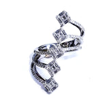1.5CT Cocktail Illusion Wedding Diamond Ring 18K White Gold Natural Brilliant size 6'
