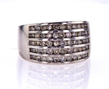 1.00 CT 14k White Gold G-H Color SI2 Clarity Natural Diamond Ring Round Cut