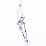 1.45 CT H/SI1 Solitaire Floating Pendant Round Cut Solid Platinum necklace 16'