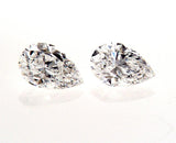 GIA Certified Natural Pear Cut Diamonds Matched Pair 1.53 CTW for Diamond Studs