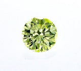 Natural Fancy Intense Green Yellow Color Round Cut Diamond 0.27 CT GIA Certified