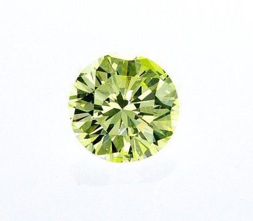 FANCY INTENSE YELLOW GREEN 0.127ct X