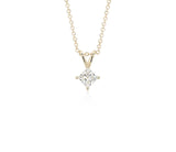 Princess-Cut Diamond Solitaire Pendant in 14k Yellow Gold (1 ct. tw.)