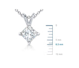 Princess-Cut Diamond Pendant in Platinum (1 ct. tw.)