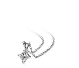Princess-Cut Diamond Solitaire Pendant in 18k White Gold (1 ct. tw.)