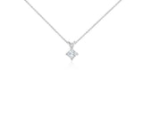 Princess-Cut Diamond Solitaire Pendant in 18k White Gold (1 ct. tw.)