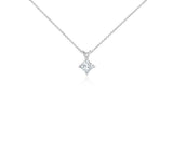 Princess-Cut Diamond Solitaire Pendant in 18k White Gold (1 1/2 ct. tw.)