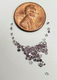 Rare 0.01CT Loose Diamond Fancy Purple Pink Color Small Natural Round Cut 1mm