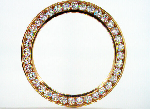 5CT Diamond Bezel 18K Yellow Gold Natural Round Cut For Rolex Date-date ii 41mm