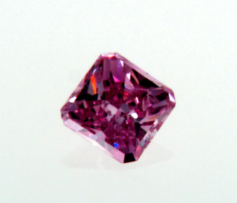 Rare Diamond Natural Fancy Vivid PINK Loose 0.51CT GIA Certified Radiant Cut