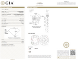 2CT Diamond Ring Natural Fancy Gray/Pink 18K Gold Cushion Cut GIA Certified
