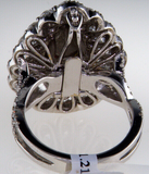 3CT Pink Diamond Ring 18K White Gold Natural Fancy Color GIA Certified Pear Cut