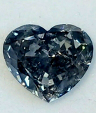 1.87CT Loose Diamond Natural Fancy Blue Gray Heart Cut Brilliant GIA Certified