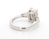4CT Diamond Engagement Ring Emerald Cut Natural GIA Certified Platinum Metal