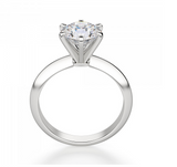 1CT Diamond Engagement Ring 18K White Gold Natural GIA Certified D Color Flawless Round Cut Brilliant