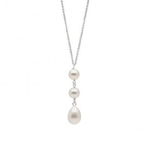 Freshwater Drop Pearl Pendant, Sterling Silver