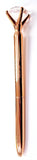 Ballpoint Pen with Diamond Head Rose Gold High Quality Metal Creative Pen
