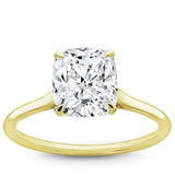 Custom Fit Basket Solitaire Setting 1.5mm 14K Yellow Gold