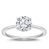 Dainty Solitaire Engagement Setting 14K White Gold