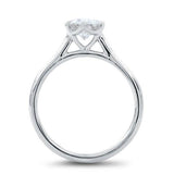 1CT Diamond 6 Prong Solitaire 14K White Gold H- SI1 Natural