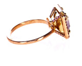 4.5 Carat GIA Certified Natural Fancy PINK Yellow Rose Gold DIAMOND Engagement Ring